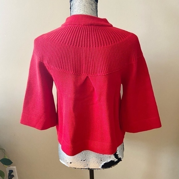 bandolino Chunky Knit Button Cardigan in Ruby Red | Small | EUC - Picture 6 of 10